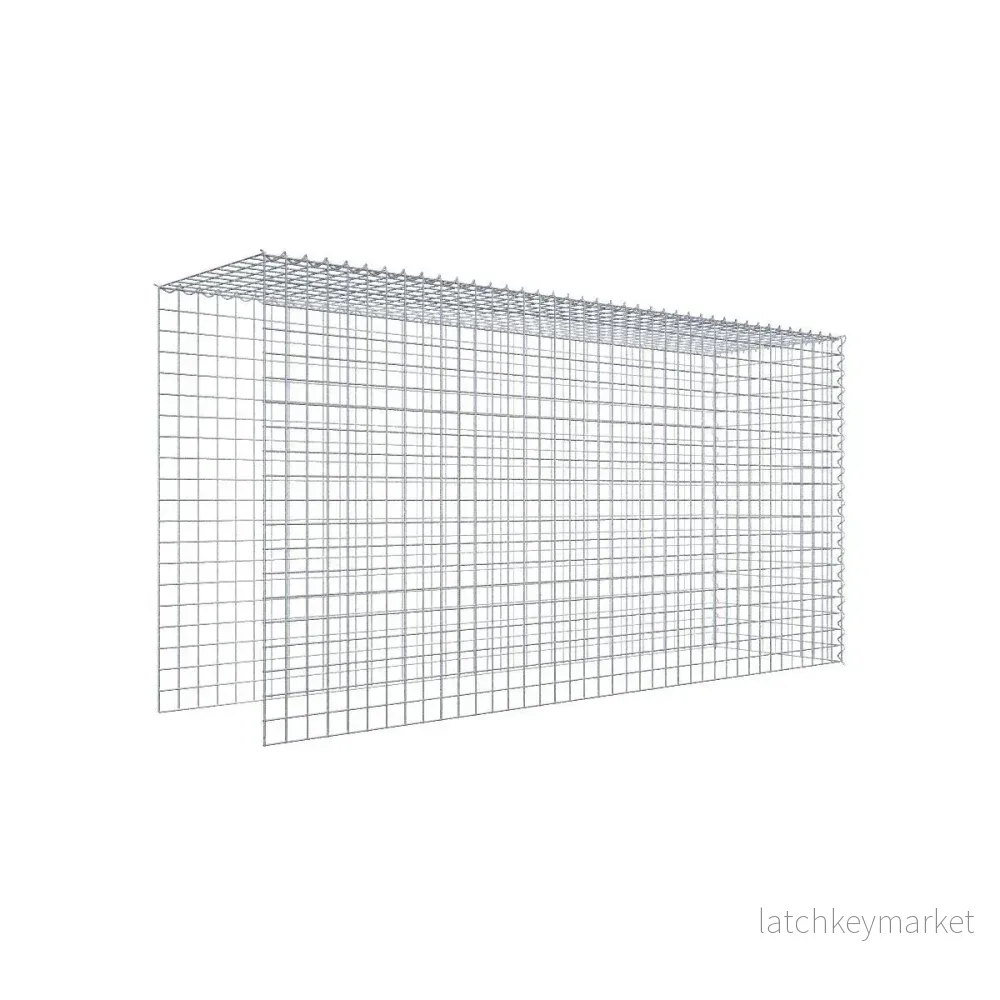 Extra gabion typ 4 200 cm x 100 cm x 50 cm (L x H x D), maskstorlek 5 cm x 5 cm, spiral Extra gabion typ 4 200 cm x 100 cm x 50 cm (L x H x D), maskstorlek 5 cm x 5 cm, spiral