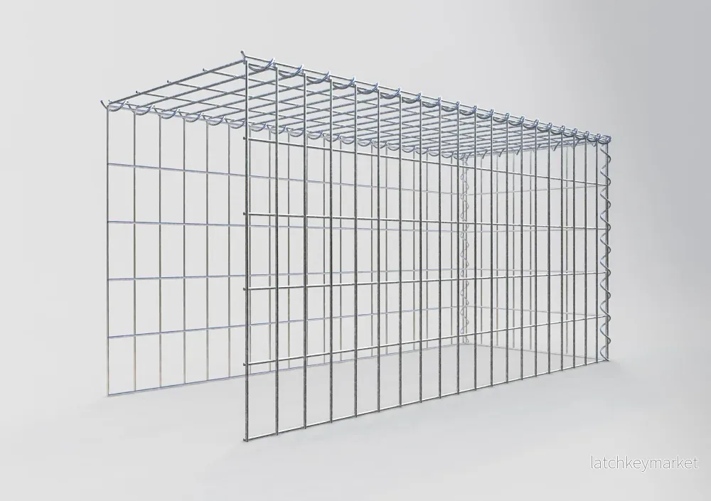 Extra gabion typ 4 100 cm x 50 cm x 40 cm (L x H x D), maskstorlek 5 cm x 10 cm, spiral - Bild 2