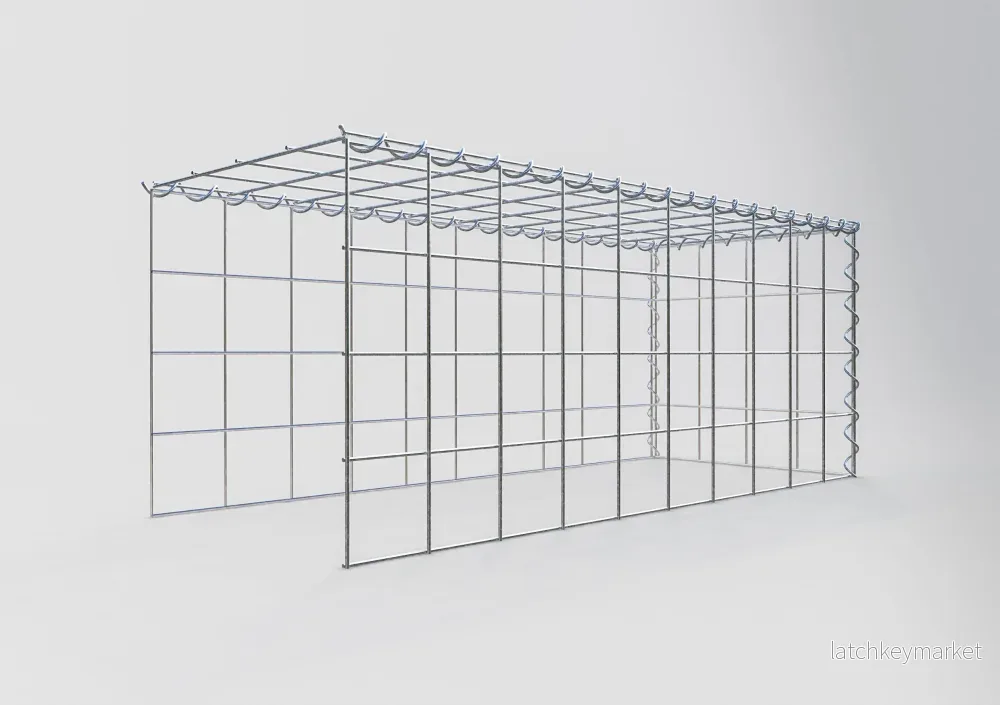 Extra gabion typ 4 100 cm x 40 cm x 40 cm (L x H x D), maskstorlek 10 cm x 10 cm, spiral - Bild 2