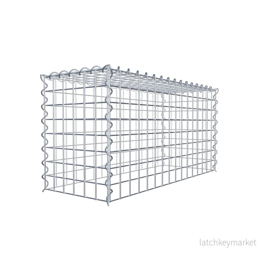 Extra gabion typ 3 80 cm x 40 cm x 30 cm (L x H x D), maskstorlek 5 cm x 5 cm, spiral - Bild 3