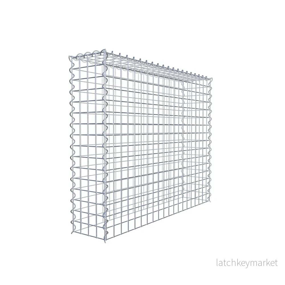 Extra gabion typ 3 100 cm x 80 cm x 20 cm (L x H x D), maskstorlek 5 cm x 5 cm, spiral - Bild 3