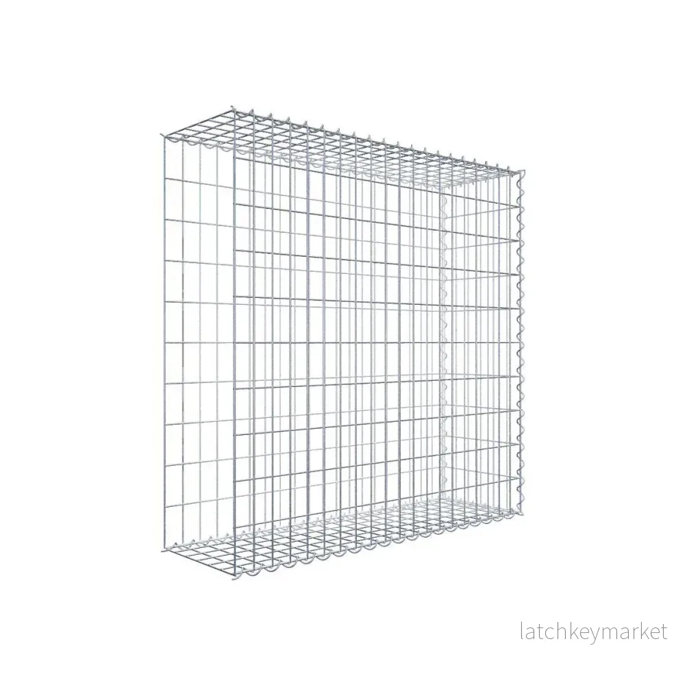 Påväxt gabion typ 2 100 cm x 100 cm x 30 cm (L x H x D), maskstorlek 5 cm x 10 cm, spiral Påväxt gabion typ 2 100 cm x 100 cm x 30 cm (L x H x D), maskstorlek 5 cm x 10 cm, spiral