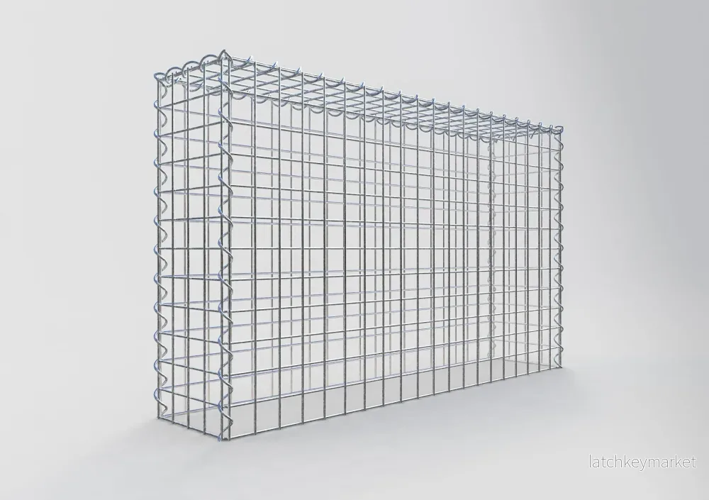 Extra gabion typ 3 100 cm x 60 cm x 20 cm (L x H x D), maskstorlek 5 cm x 5 cm, spiral - Bild 2