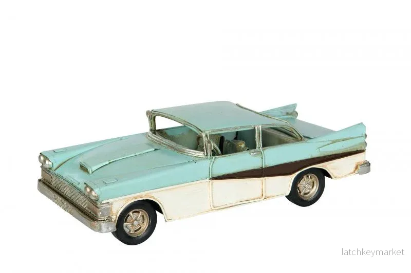 Dekoration Metalldekoration Bil De Soto Blå Metall 25x10x7,5cm REA Dekoration Metalldekoration Bil De Soto Blå Metall 25x10x7,5cm REA