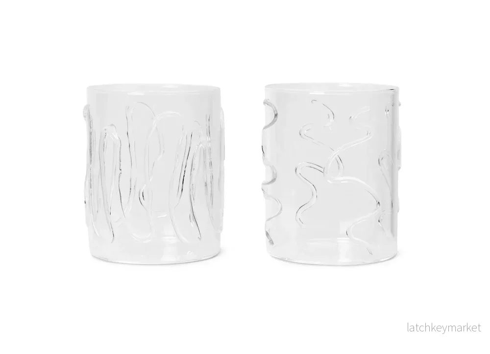 Doodle Glasses Set of 2 Tall