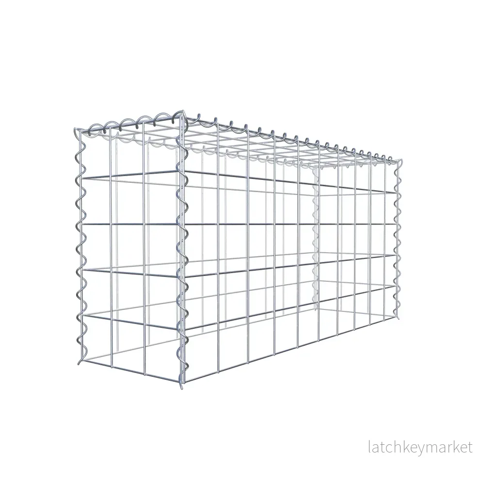 Påväxt gabion typ 3 100 cm x 50 cm x 30 cm (L x H x D), maskstorlek 10 cm x 10 cm, spiral - Bild 3