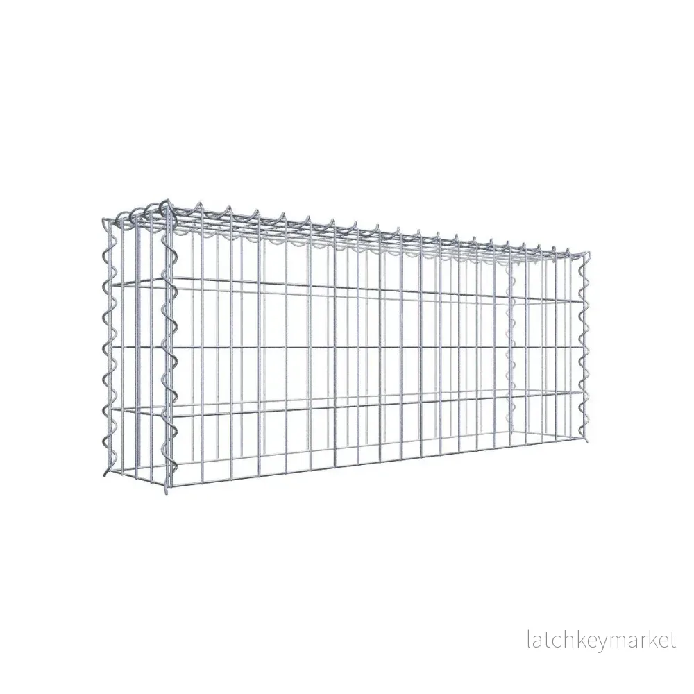 Extra gabion typ 3 100 cm x 40 cm x 20 cm (L x H x D), maskstorlek 5 cm x 10 cm, spiral Extra gabion typ 3 100 cm x 40 cm x 20 cm (L x H x D), maskstorlek 5 cm x 10 cm, spiral