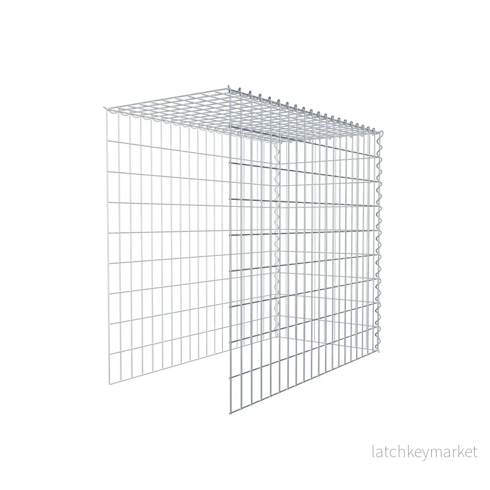 Extra gabion typ 4 100 cm x 90 cm x 50 cm (L x H x D), maskstorlek 5 cm x 10 cm, spiral - Bild 3