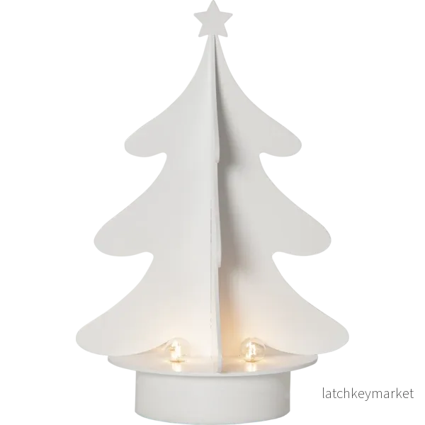 Adventsljusstake Julgran Vit 31 cm - Bild 2