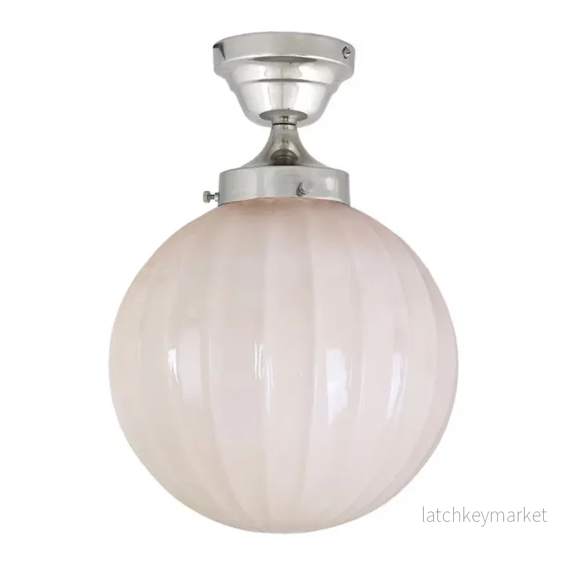 Taklampa Marit Nickel/Opal Beige Stor