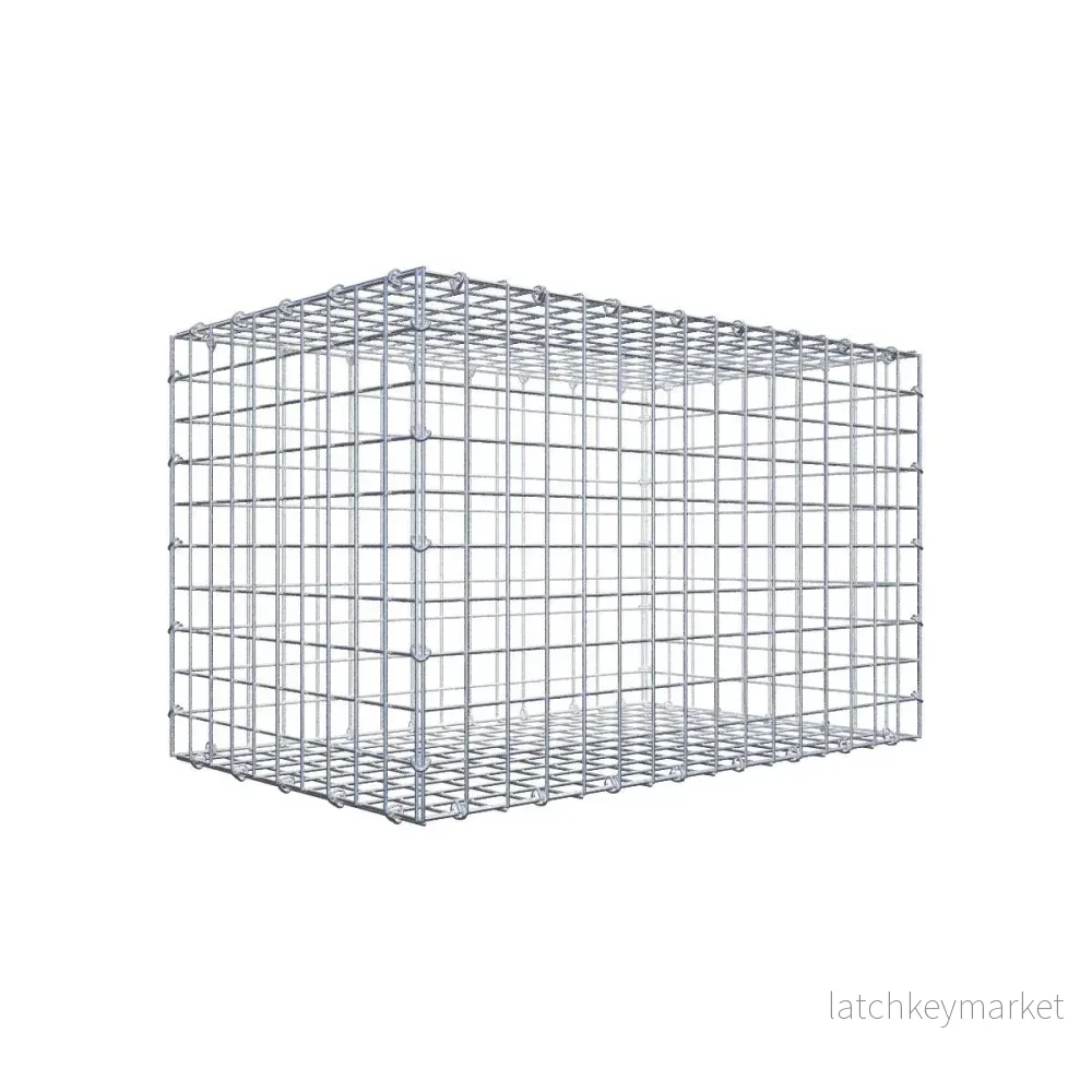 Gabion 80 cm x 50 cm x 50 cm (L x H x D), maskstorlek 5 cm x 5 cm, C-ring Gabion 80 cm x 50 cm x 50 cm (L x H x D), maskstorlek 5 cm x 5 cm, C-ring