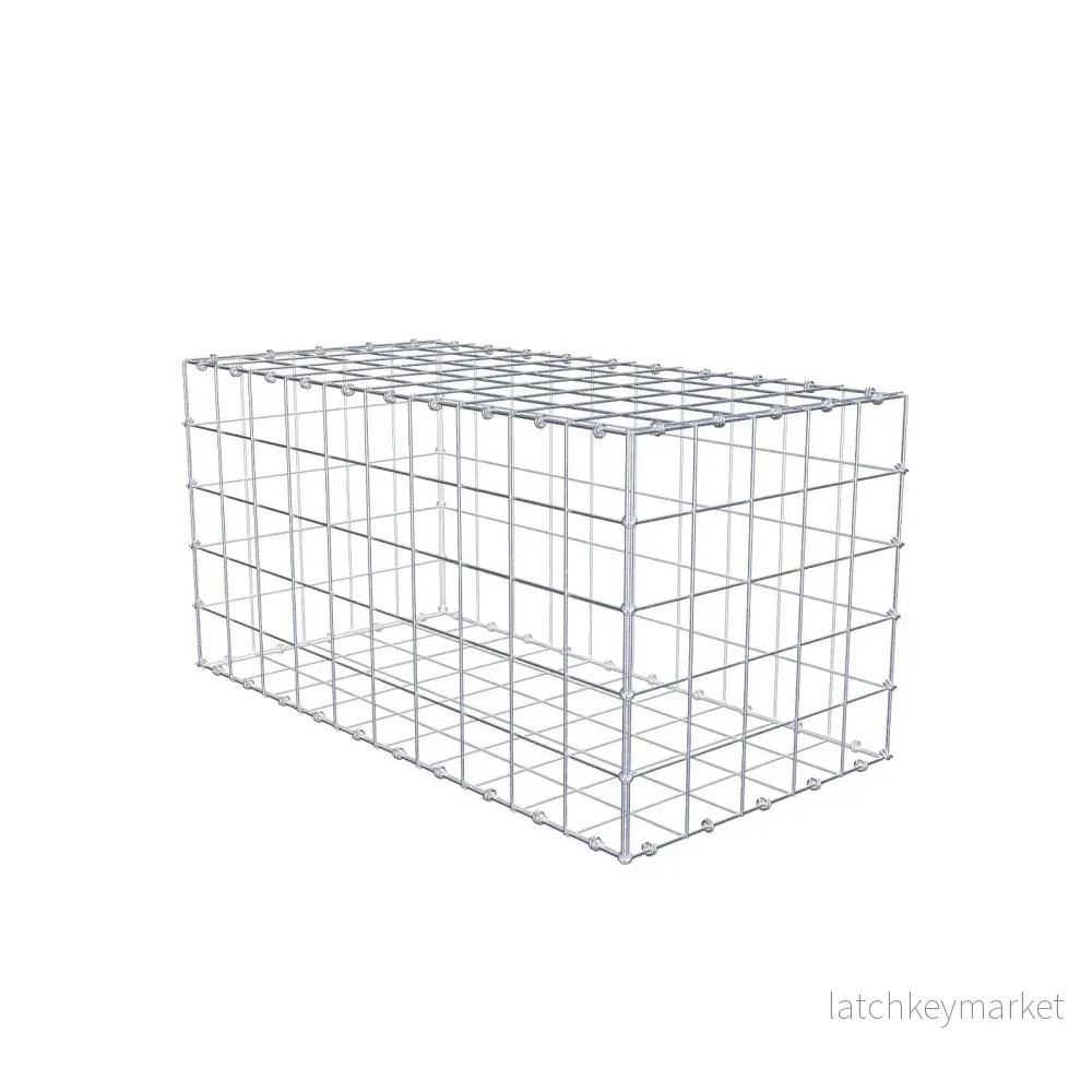 Gabion 100 cm x 50 cm x 50 cm (L x H x D), maskstorlek 10 x 10 cm, spiralring Gabion 100 cm x 50 cm x 50 cm (L x H x D), maskstorlek 10 x 10 cm, spiralring