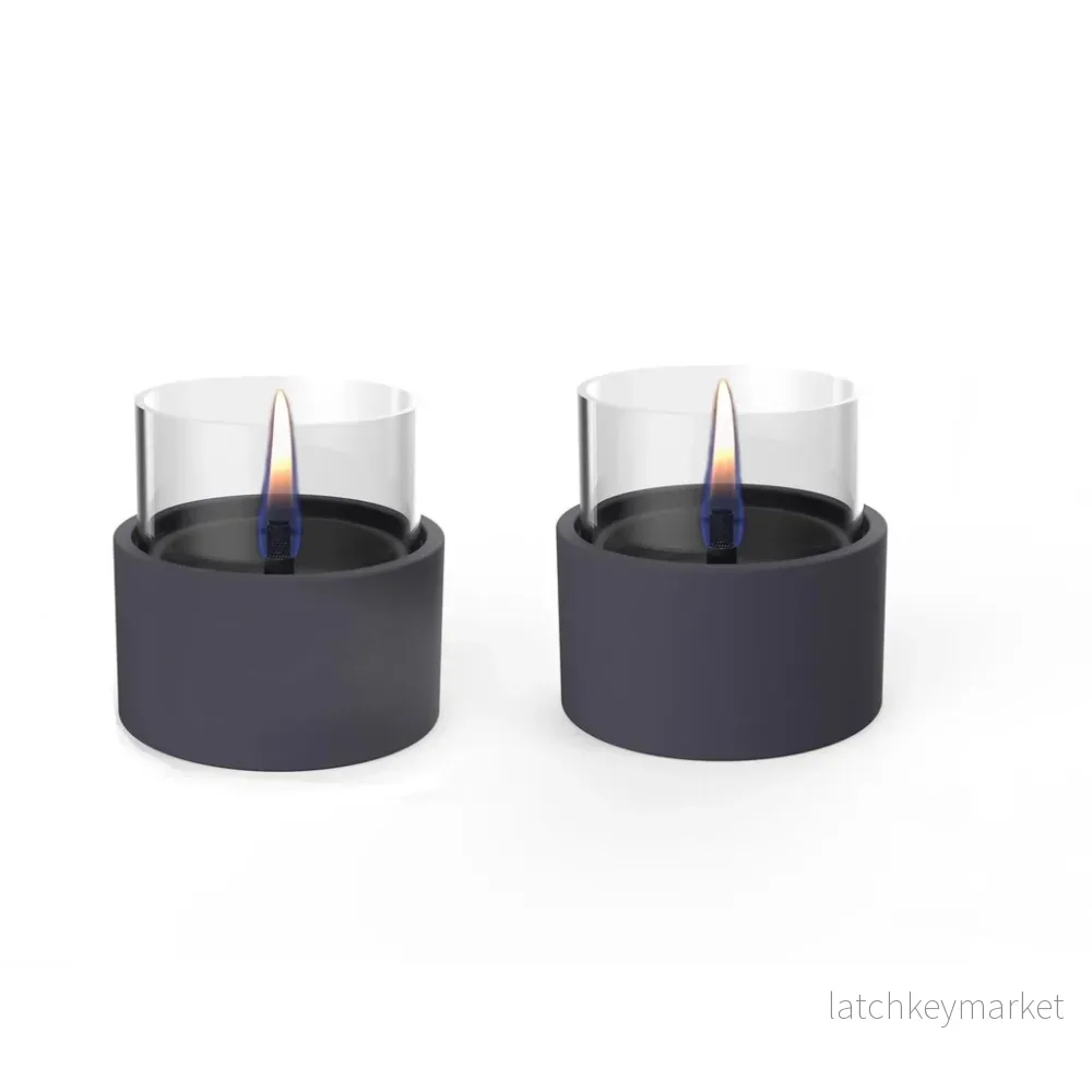 Bordslykta Tenderflame Breeze 10, 2-pk, svart Bordslykta Tenderflame Breeze 10, 2-pk, svart