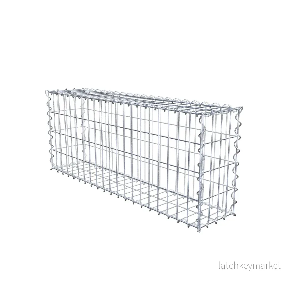 Gabion 100 cm x 40 cm x 20 cm (L x H x D), maskstorlek 5 cm x 10 cm, spiral Gabion 100 cm x 40 cm x 20 cm (L x H x D), maskstorlek 5 cm x 10 cm, spiral