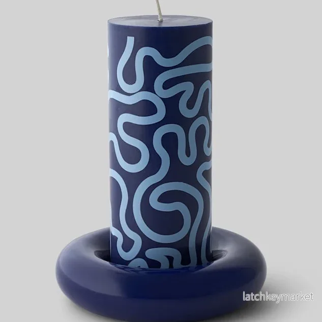 BOB Candle Holder Large Dark Blue - Bild 3