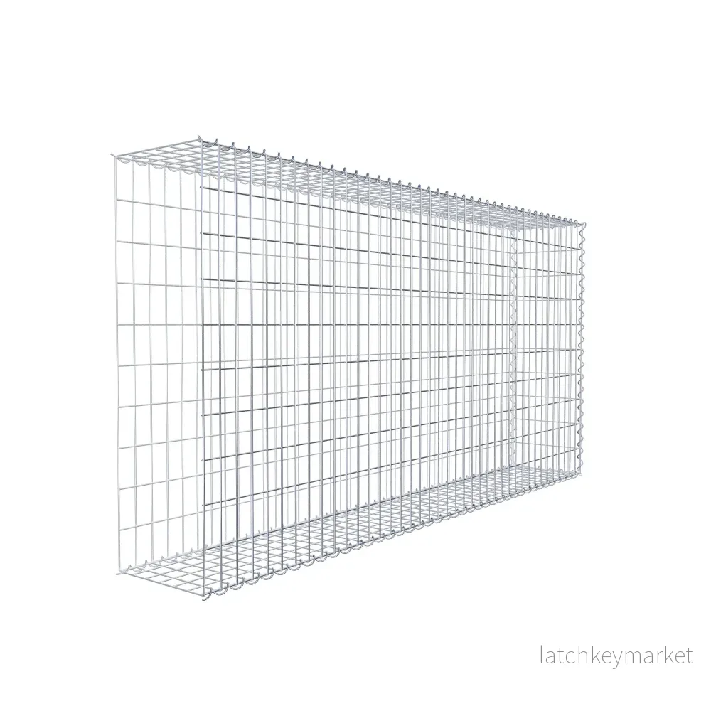 Extra gabion typ 2 200 cm x 100 cm x 30 cm (L x H x D), maskstorlek 5 cm x 10 cm, spiral - Bild 3