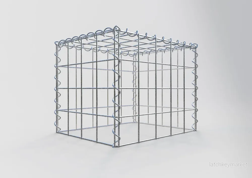 Extra gabion typ 3 50 cm x 40 cm x 40 cm (L x H x D), maskstorlek 10 cm x 10 cm, spiral - Bild 2