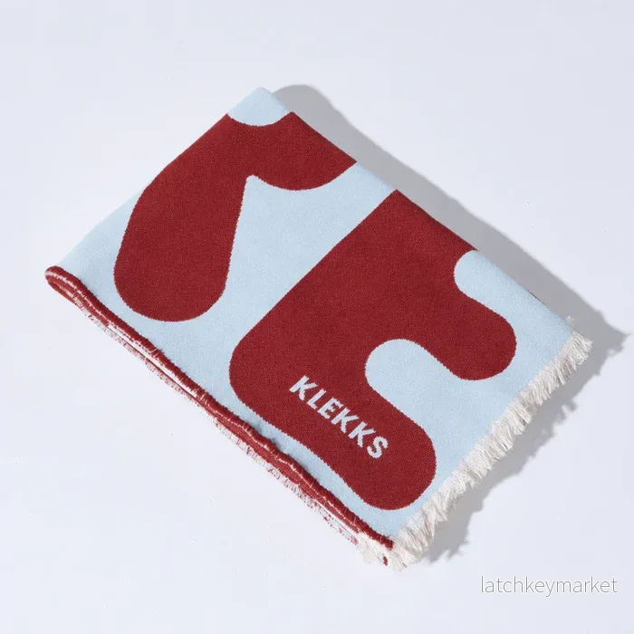 Klekks No. 11 Amore Bordeaux Cotton Blanket - Bild 3