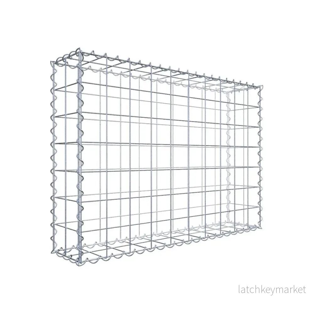 Gabion 100 cm x 70 cm x 20 cm (L x H x D), maskstorlek 10 cm x 10 cm, spiral Gabion 100 cm x 70 cm x 20 cm (L x H x D), maskstorlek 10 cm x 10 cm, spiral