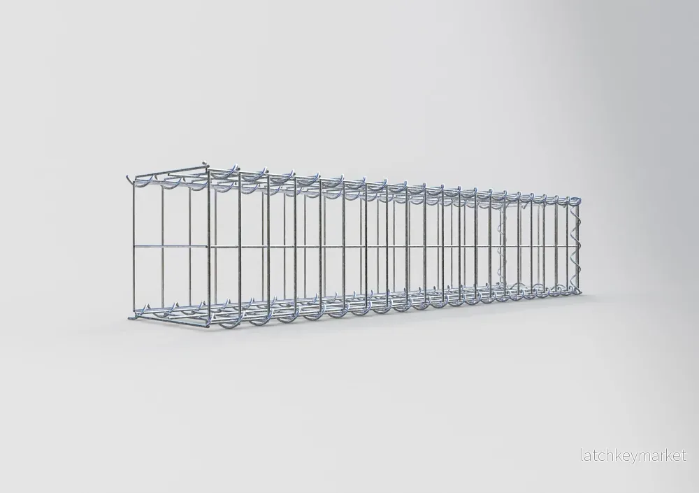 Extra gabion typ 2 100 cm x 20 cm x 20 cm (L x H x D), maskstorlek 5 cm x 10 cm, spiral - Bild 2