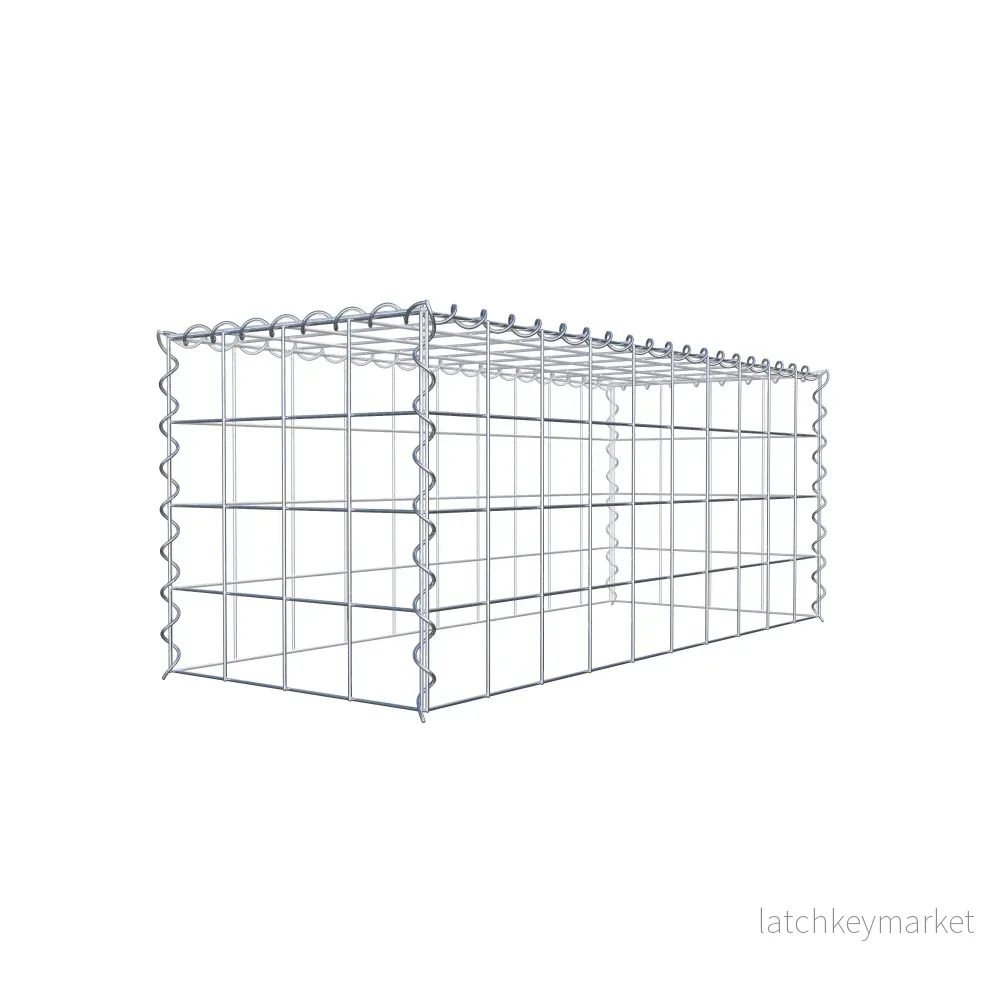 Extra gabion typ 3 100 cm x 40 cm x 40 cm (L x H x D), maskstorlek 10 cm x 10 cm, spiral - Bild 3