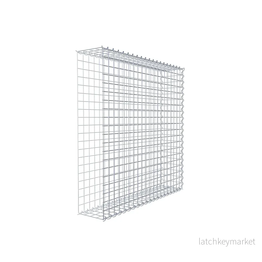 Extra gabion typ 2 100 cm x 100 cm x 20 cm (L x H x D), maskstorlek 5 cm x 5 cm, spiral - Bild 3