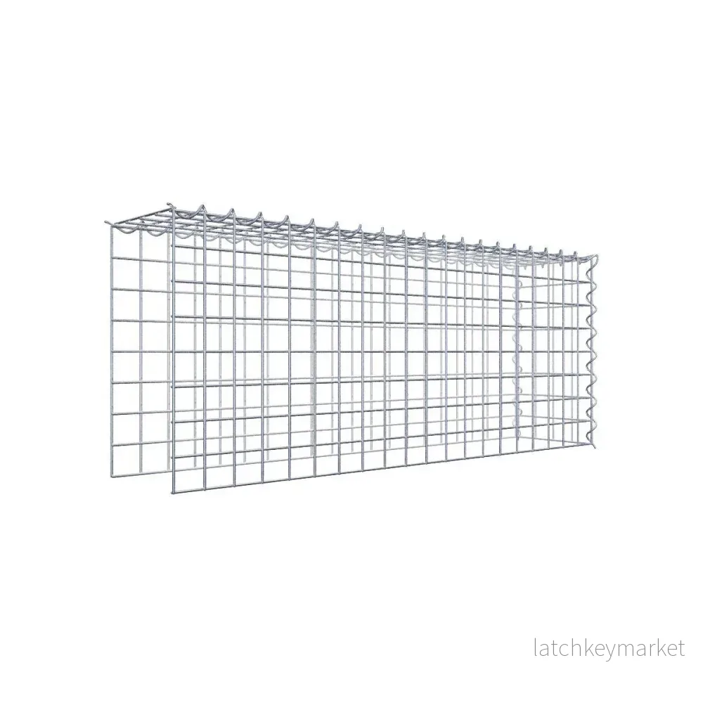 Extra gabion typ 4 100 cm x 40 cm x 20 cm (L x H x D), maskstorlek 5 cm x 5 cm, spiral Extra gabion typ 4 100 cm x 40 cm x 20 cm (L x H x D), maskstorlek 5 cm x 5 cm, spiral