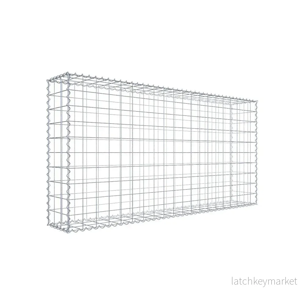 Gabion 200 cm x 100 cm x 30 cm (L x H x D), maskstorlek 10 cm x 10 cm, spiral Gabion 200 cm x 100 cm x 30 cm (L x H x D), maskstorlek 10 cm x 10 cm, spiral