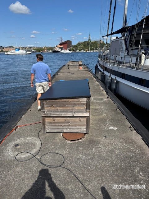 Begagnad betongponton – vågdämpare 3,0 x 22m Begagnad betongponton – vågdämpare 3,0 x 22m