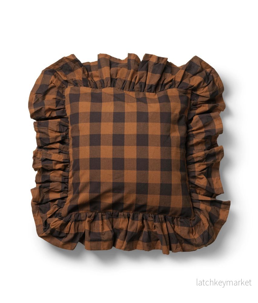 Midnatt Frill Cushion Cover Brown - Bild 2
