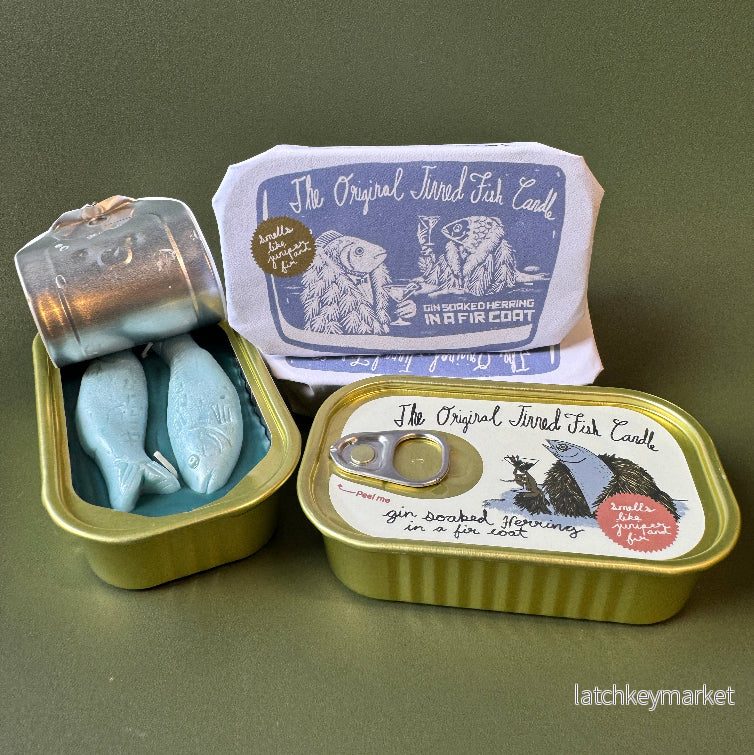 Tinned Fish Candle - Juniper and Fraser Fir