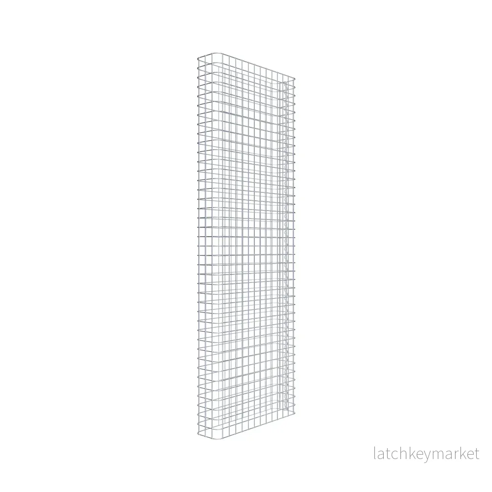 Gabionstängsel längd 67 cm, höjd 200 cm, djup 17 cm, maskstorlek 5 x 5 cm