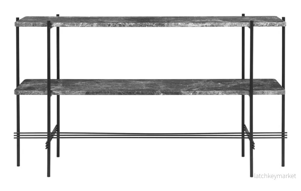 TS Console Rectangular 2 Racks Black Frame - Bild 3