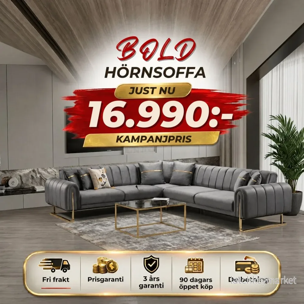 đŻ Bold Hörnsoffa đŻ Bold Hörnsoffa