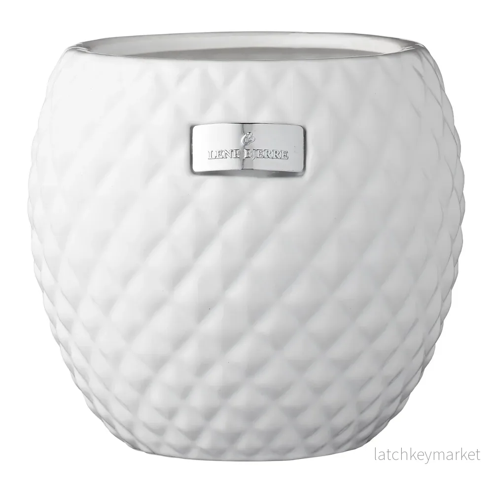 Rosabelle kruka H15 Ø15 cm. vit Rosabelle kruka H15 Ø15 cm. vit
