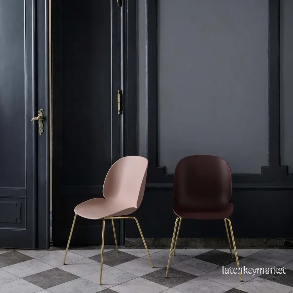 Beetle Chair Unupholstered Brass Semi Matt Base - Bild 2