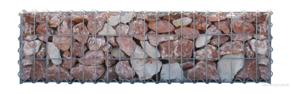 Gabion 100 cm x 30 cm x 30 cm (L x H x D), maskstorlek 5 cm x 10 cm, spiral - Bild 3