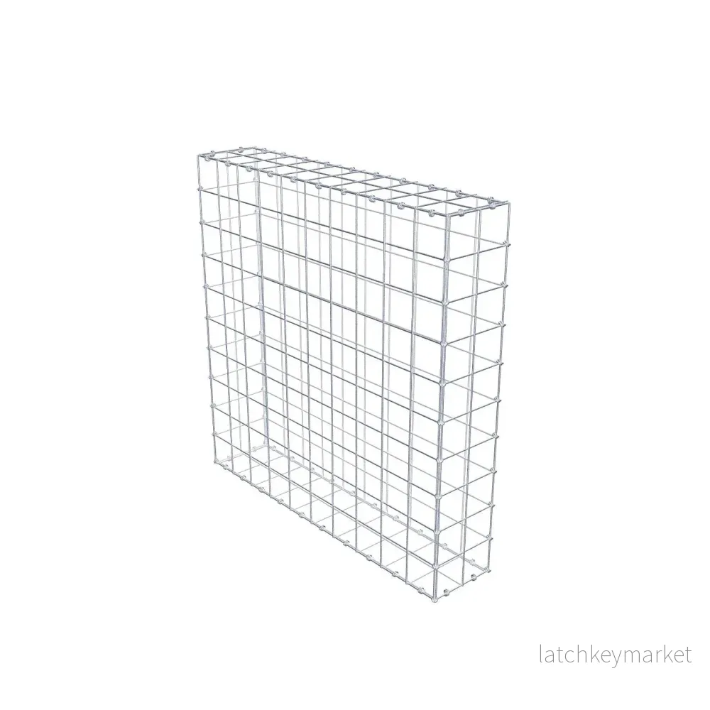 Gabion 100 cm x 100 cm x 20 cm (L x H x D), maskstorlek 10 x 10 cm, spiralring Gabion 100 cm x 100 cm x 20 cm (L x H x D), maskstorlek 10 x 10 cm, spiralring