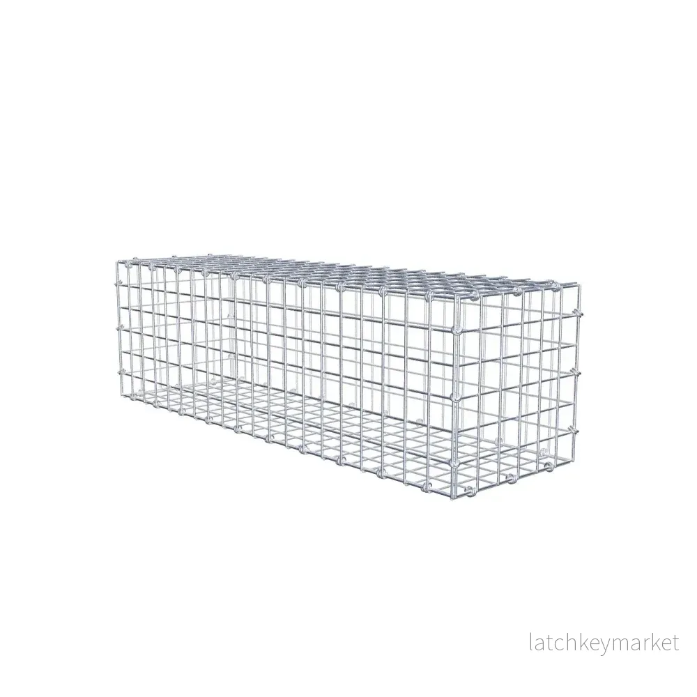 Gabion 100 cm x 30 cm x 30 cm (L x H x D), maskstorlek 5 x 5 cm, spiralring Gabion 100 cm x 30 cm x 30 cm (L x H x D), maskstorlek 5 x 5 cm, spiralring