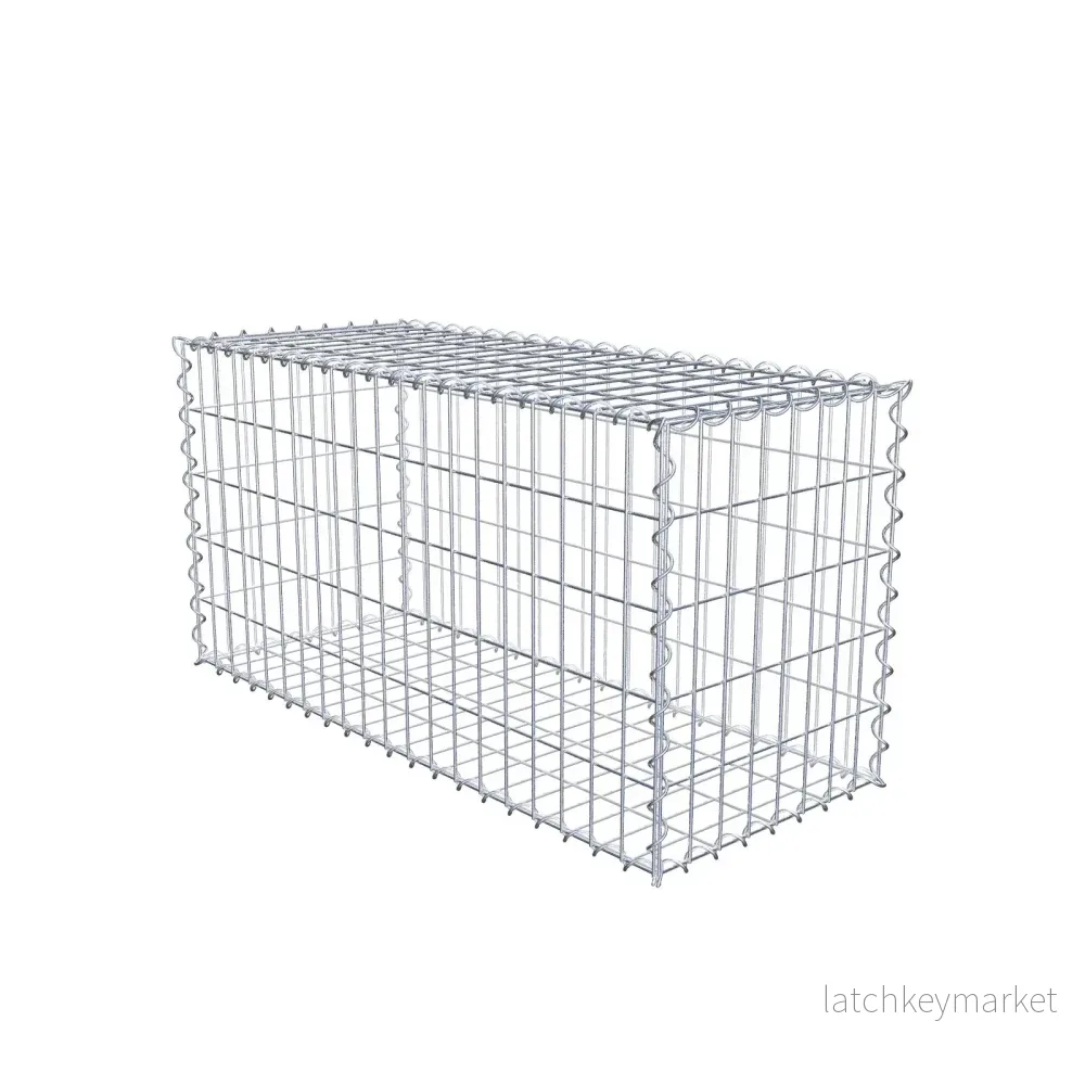 Gabion 100 cm x 50 cm x 40 cm (L x H x D), maskstorlek 5 cm x 10 cm, spiral Gabion 100 cm x 50 cm x 40 cm (L x H x D), maskstorlek 5 cm x 10 cm, spiral