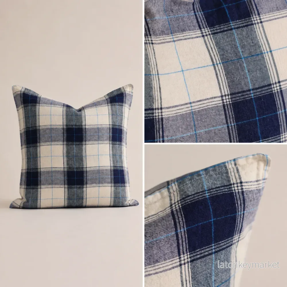 French Cushion Cover Old School Checks - Bild 2