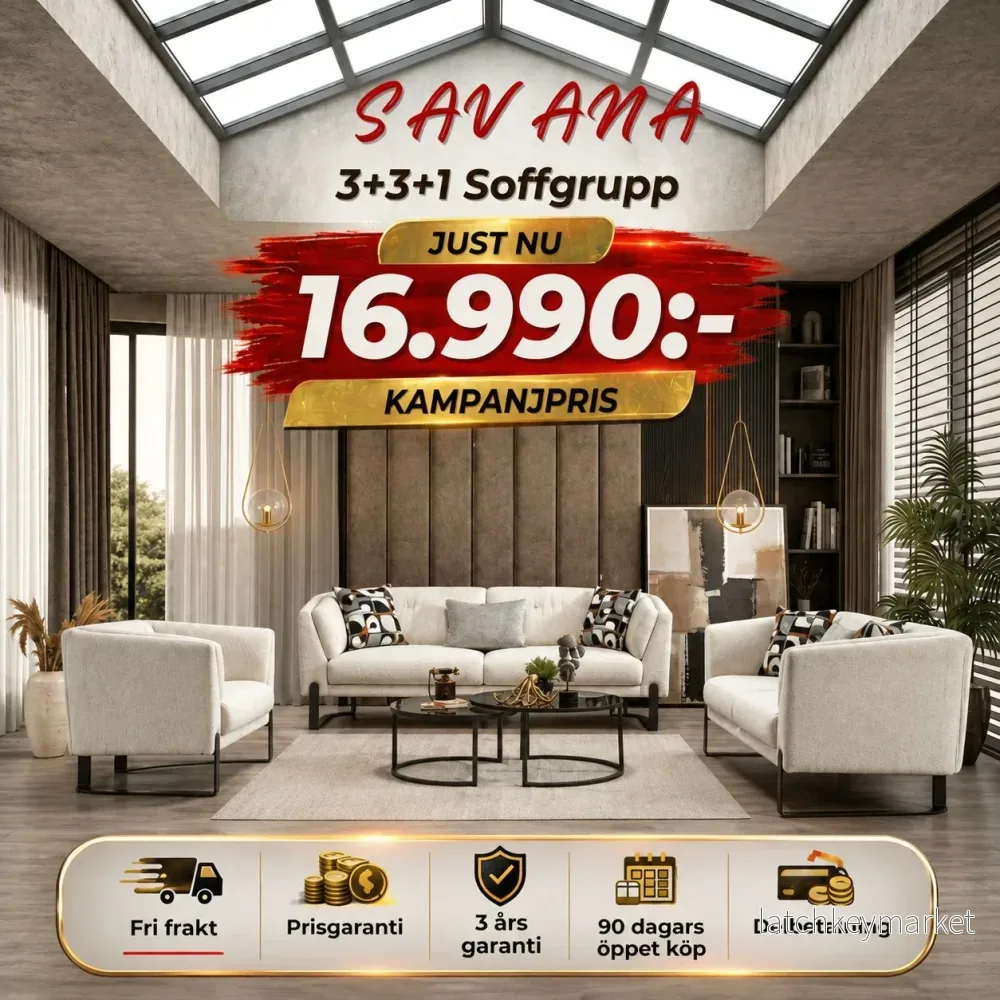 đŻ Savana 3+3+1 Soffgrupp đŻ Savana 3+3+1 Soffgrupp