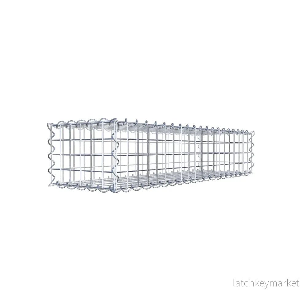 Gabion 100 cm x 20 cm x 30 cm (L x H x D), maskstorlek 5 cm x 5 cm, spiral Gabion 100 cm x 20 cm x 30 cm (L x H x D), maskstorlek 5 cm x 5 cm, spiral