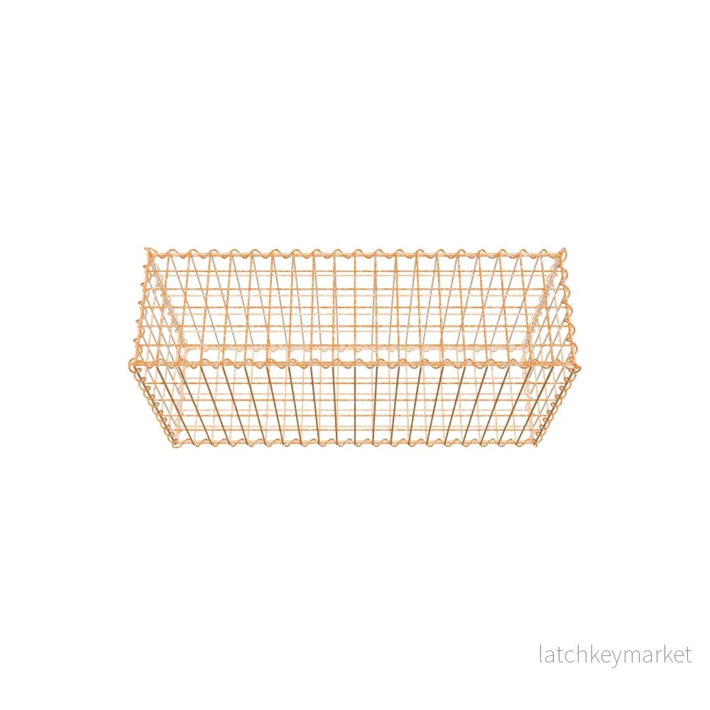 Rostig gabion 100 cm x 50 cm x 30 cm (L x H x D), maskstorlek 5 cm x 10 cm, spiral - Bild 3
