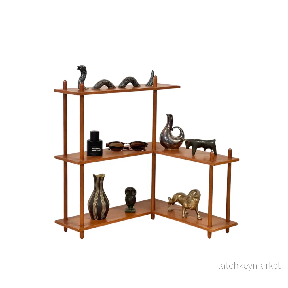 Hylla i Teak Midcentury Modern Danmark Vintage Retro
