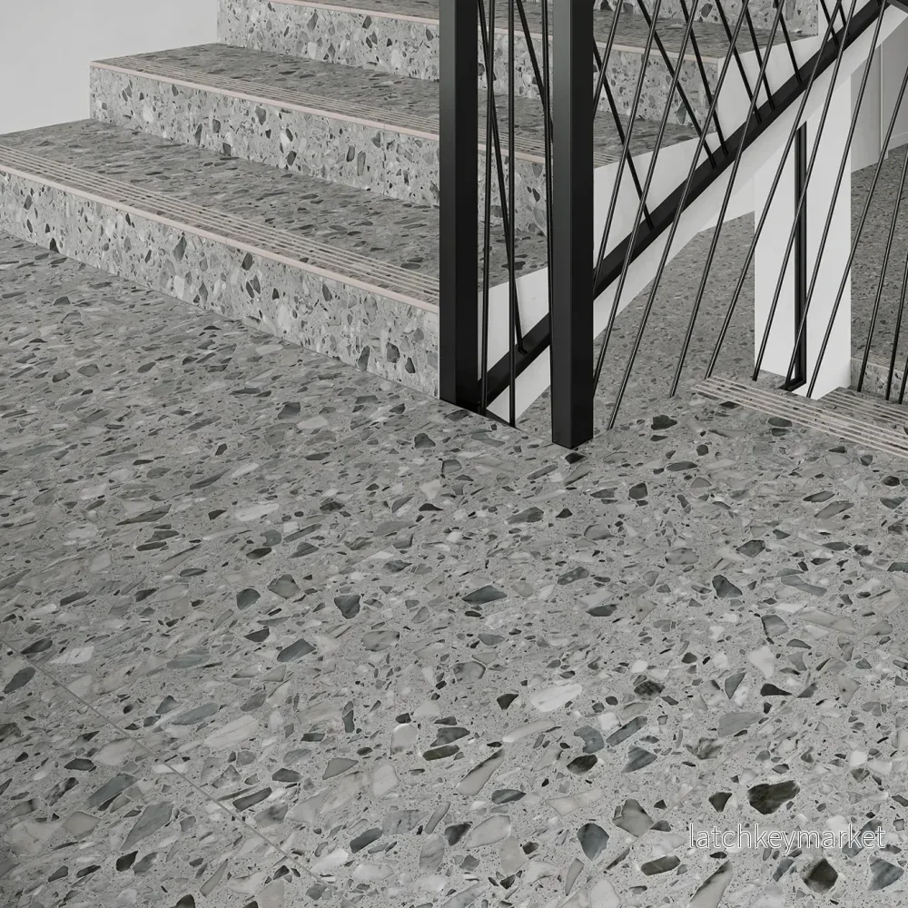 Klinker Terrazzo Grafit 598x598 - Bild 2