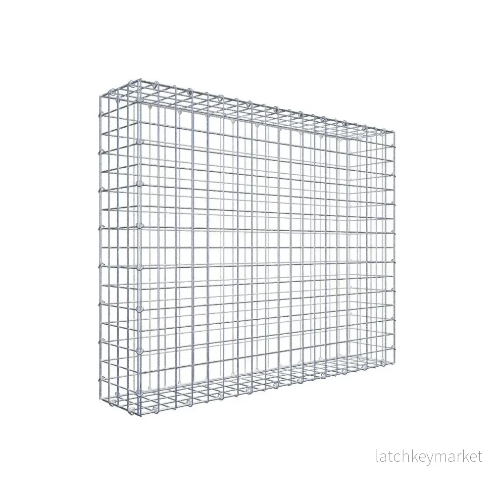 Gabion 100 cm x 80 cm x 20 cm (L x H x D), maskstorlek 5 cm x 5 cm, C-ring Gabion 100 cm x 80 cm x 20 cm (L x H x D), maskstorlek 5 cm x 5 cm, C-ring