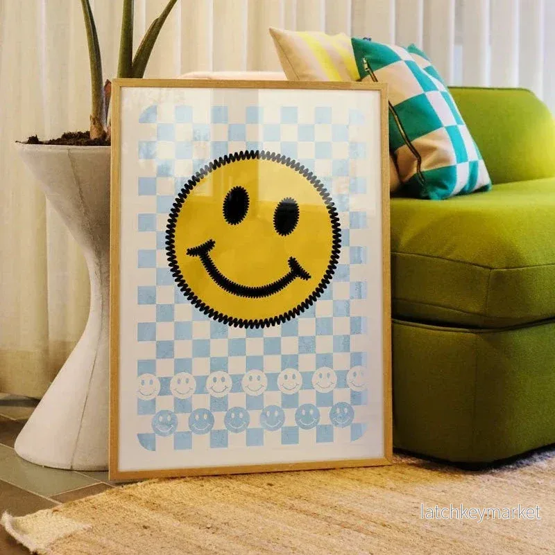 Poster Smiles Blue Poster Smiles Blue