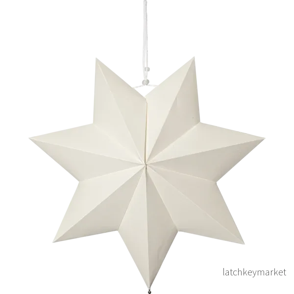 Adventsstjärna Pappersstjärna Polar 40 cm vit - Bild 2