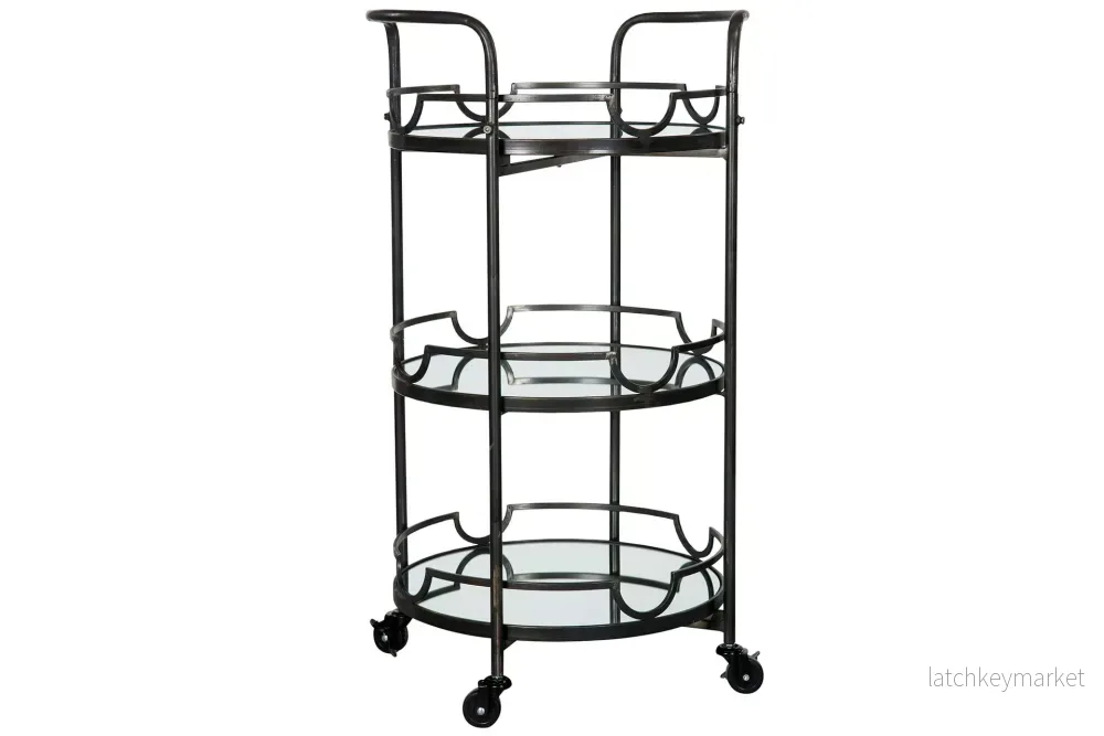 Sidobord DIV. Drinkvagn med spegel 90,5 cm – svart Sidobord DIV. Drinkvagn med spegel 90,5 cm – svart